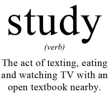 Funny study definition