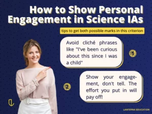 How to show Personal Engagement in your IB Science IA - Lanterna Education